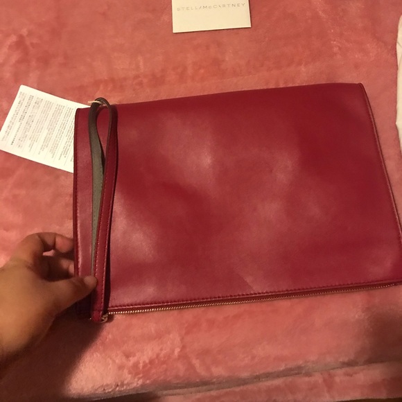 Stella McCartney logo red clutch - Picture 4 of 8